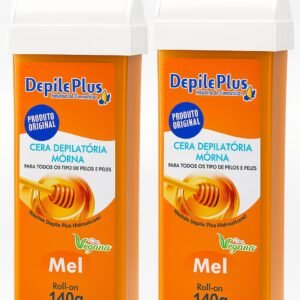 Depile Plus - Refil Roll-on Hidrossolúvel Mel 140 gramas